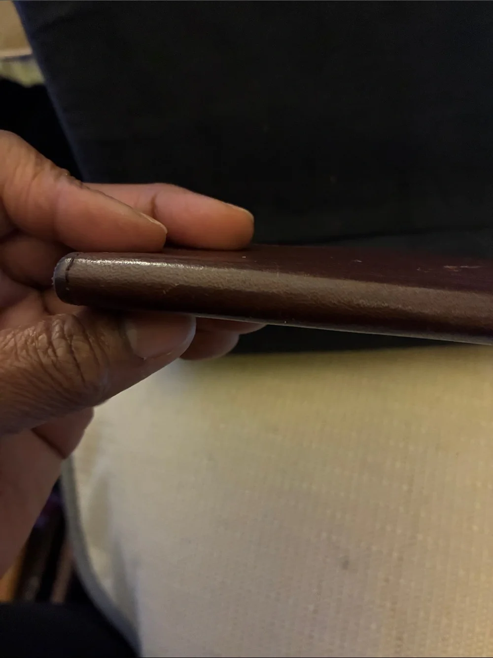 Down Home Brown Leather Card Wallet Mount Vernon, Ohio 1969-Vintage